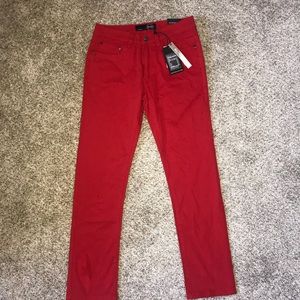 Maxi Milian Slim Fit Red Jeans